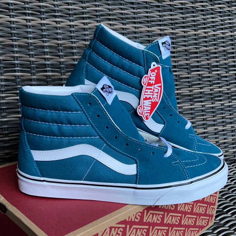 Vans Sk8-Hi Blue Coral/True White MENS - Picture 7 of 16